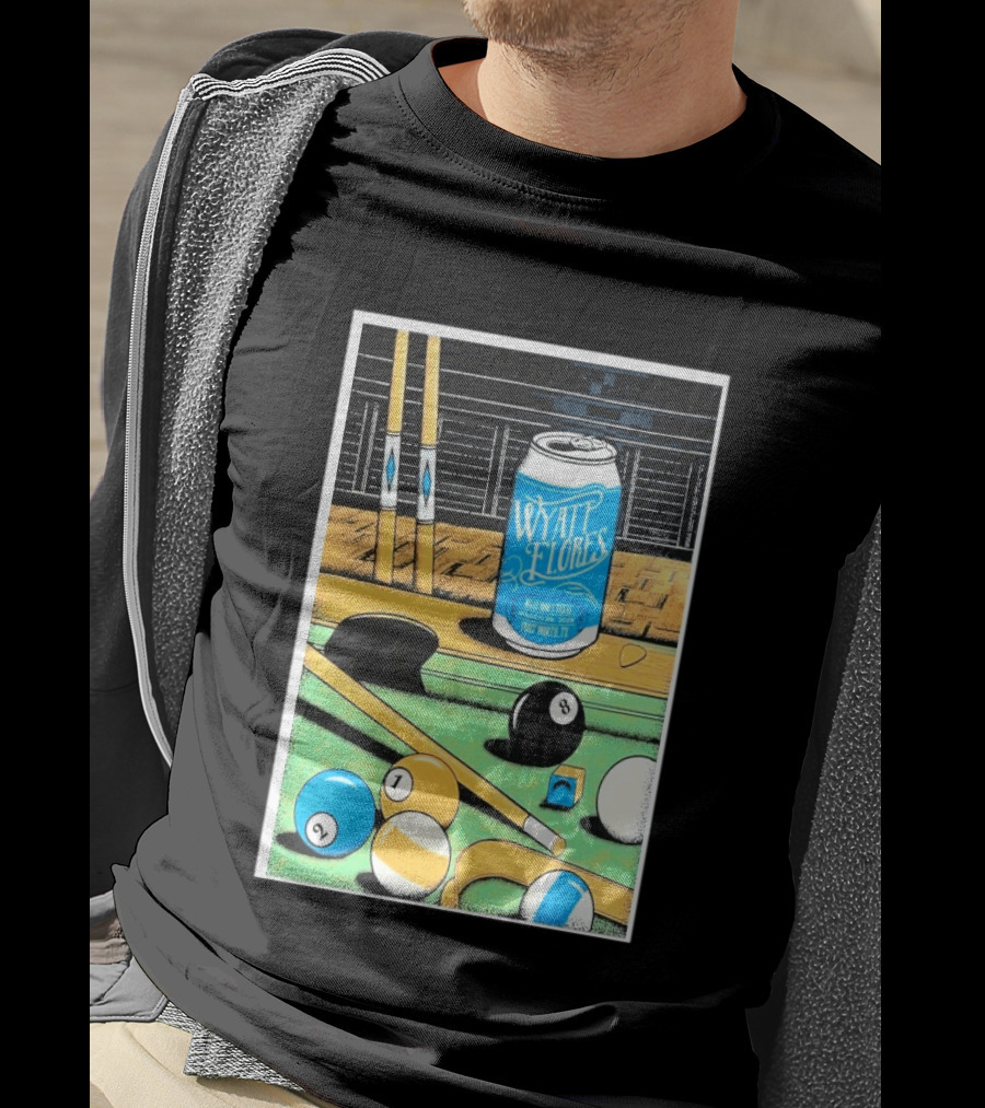 Wyatt Flores March 26 2026 Concert Billy Bob's Texas Pool Table Can T-Shirt
