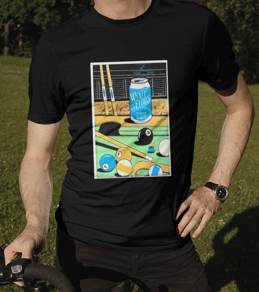 Wyatt Flores March 26 2026 Concert Billy Bob's Texas Pool Table Can T-Shirt