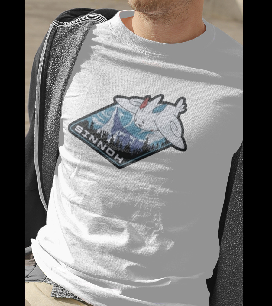 Sinnoh Togekiss Adventure With Mountains And Forest In Pokémon World T-Shirt