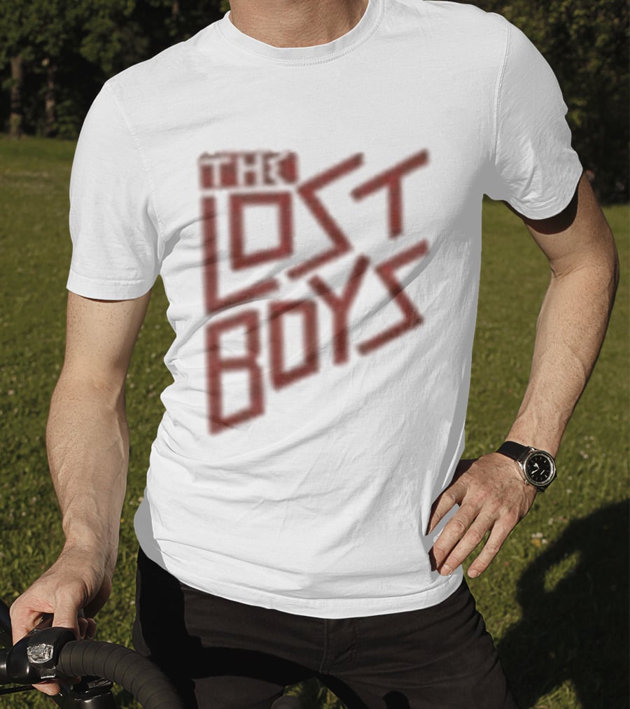 The Lost Boys Concert Crop Top 80s Retro Font T-Shirt