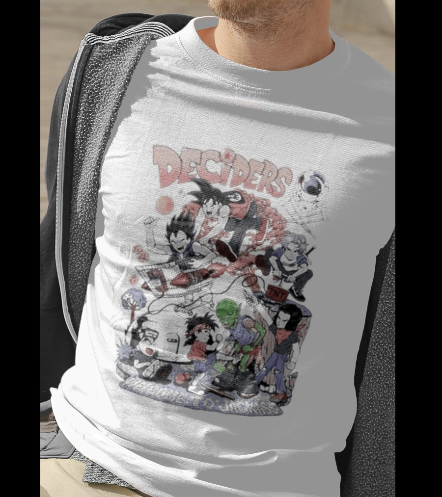 Deciders Dragon Ball X Jackass Fusion With Iconic Characters T-Shirt