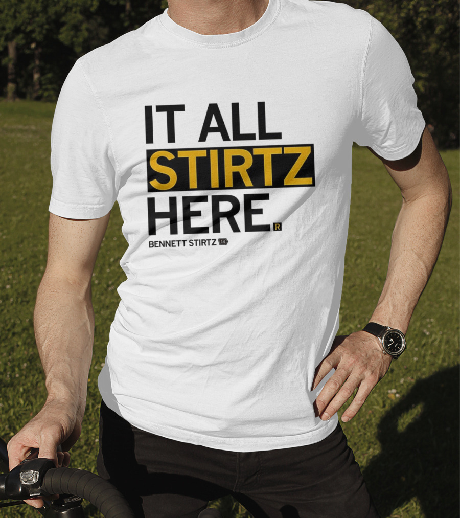 It All Stirtz Here Bennett Stirtz Iowa Hawkeyes Men's Basketball T-Shirt