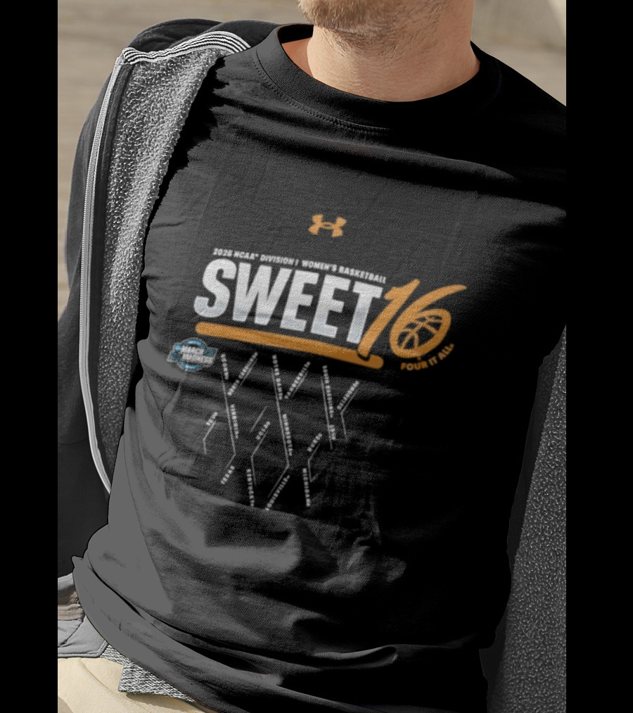 2026 NCAA Women's Basketball Sweet 16 Tournament Teams T-Shirt