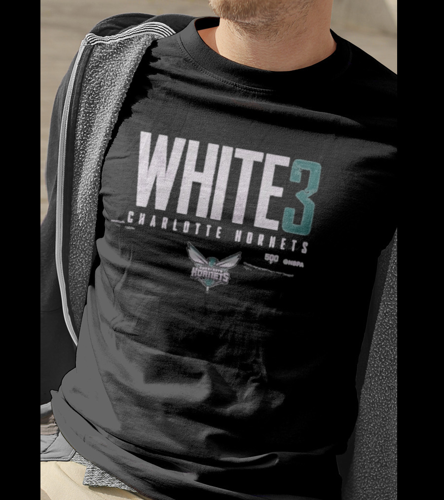 WHITE 3 Charlotte Hornets WHT T-Shirt