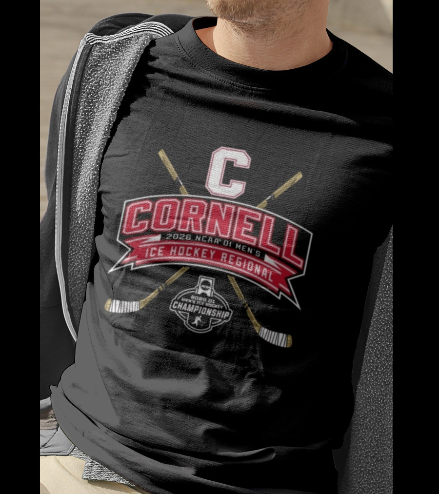 Cornell Big Red 2026 NCAA DI Men's Ice Hockey Regional Championship T-Shirt