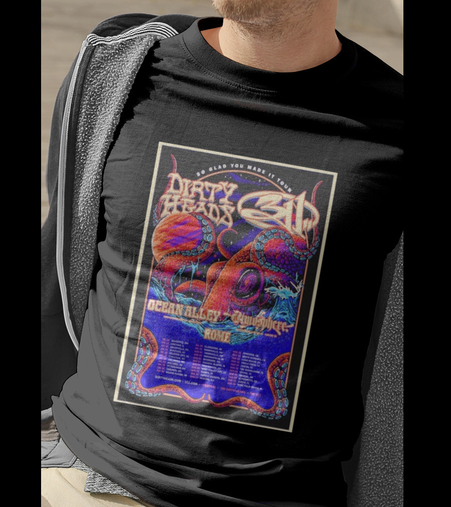 Dirty Heads 311 So Glad You Made It Tour July 12 2026 Chicago IL Ocean Alley Atmosphere Rome T-Shirt