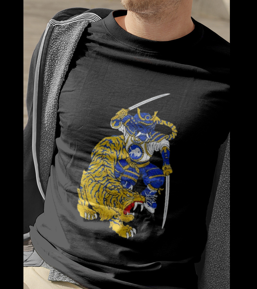 Warpath Buffalo Sabres Samurai With Tiger T-Shirt