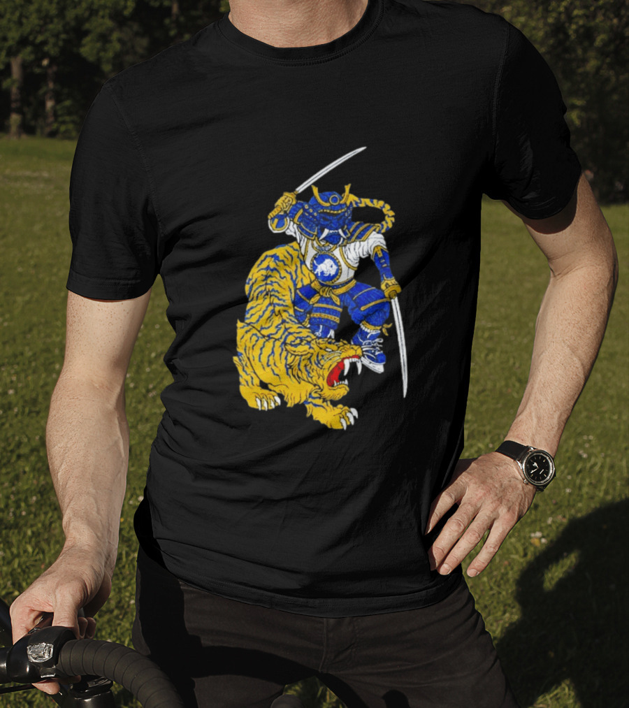 Warpath Buffalo Sabres Samurai With Tiger T-Shirt