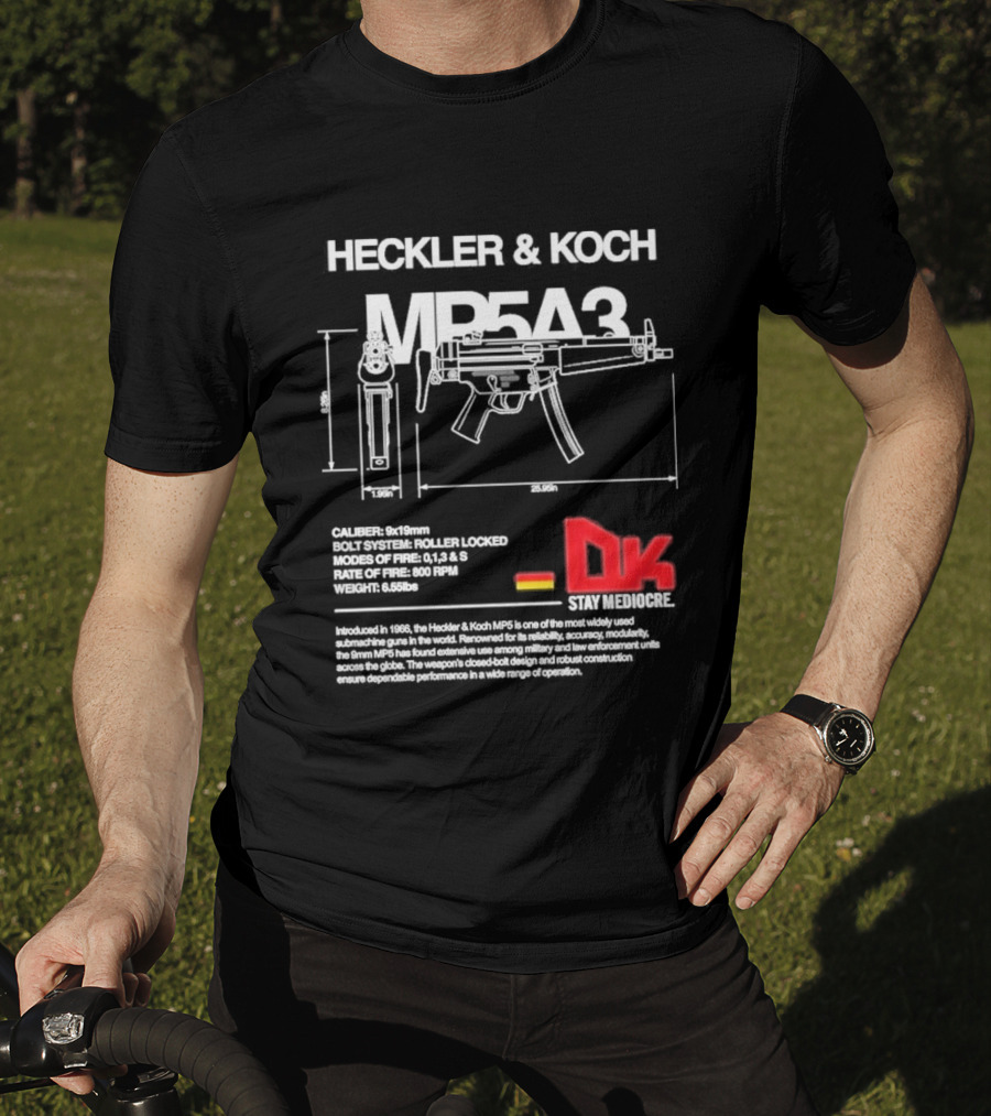 Heckler & Koch Mp5a3 Dk Sei Germany Dirty Kid T-Shirt