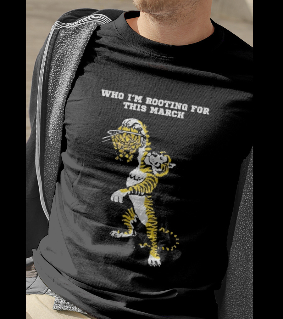 Who I'm Rooting For This March LSU Tigers Basketball Tiger Dunking T-Shirt