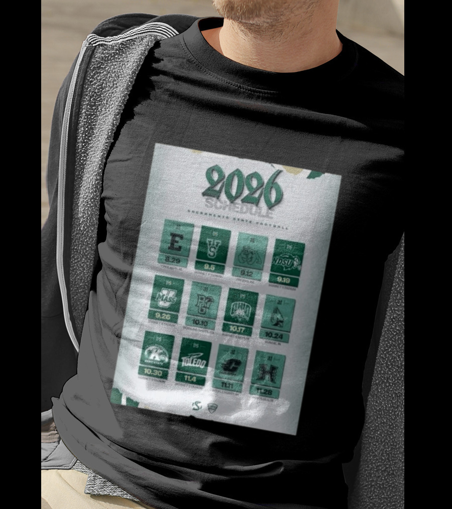 Sacramento State Hornets 2026 Football Schedule Season Opponents And Dates T-Shirt