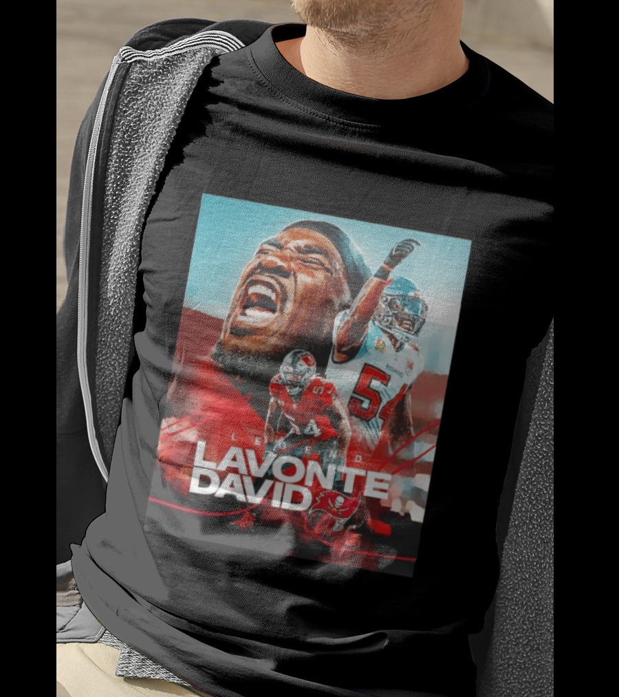 Lavonte David Legend Tampa Bay Buccaneers NFL Collage T-Shirt