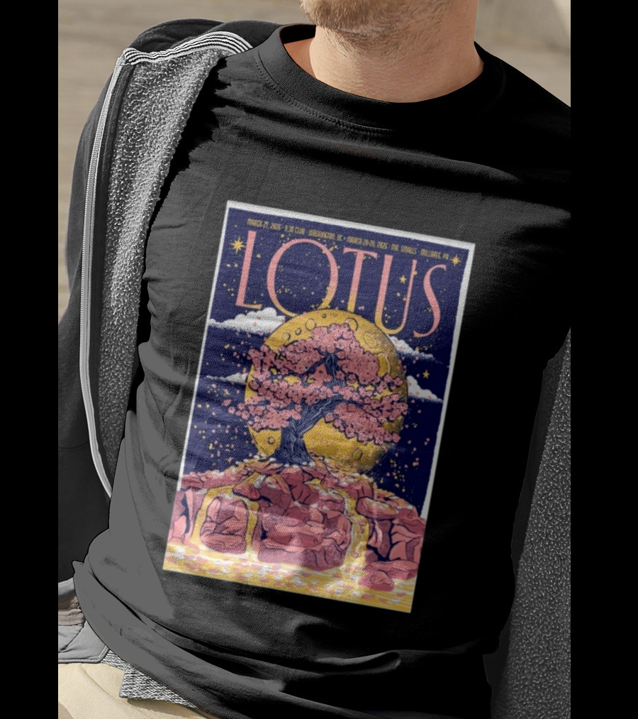 Lotus March 27 2026 Washington DC 930 Club Cherry Blossom Moon Tour T-Shirt