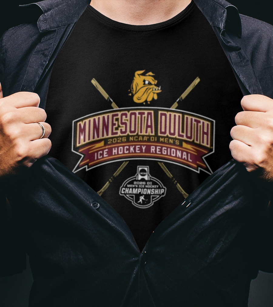 Minnesota Duluth Bulldogs 2026 NCAA DI Men's Ice Hockey Regional Tournament T-Shirt