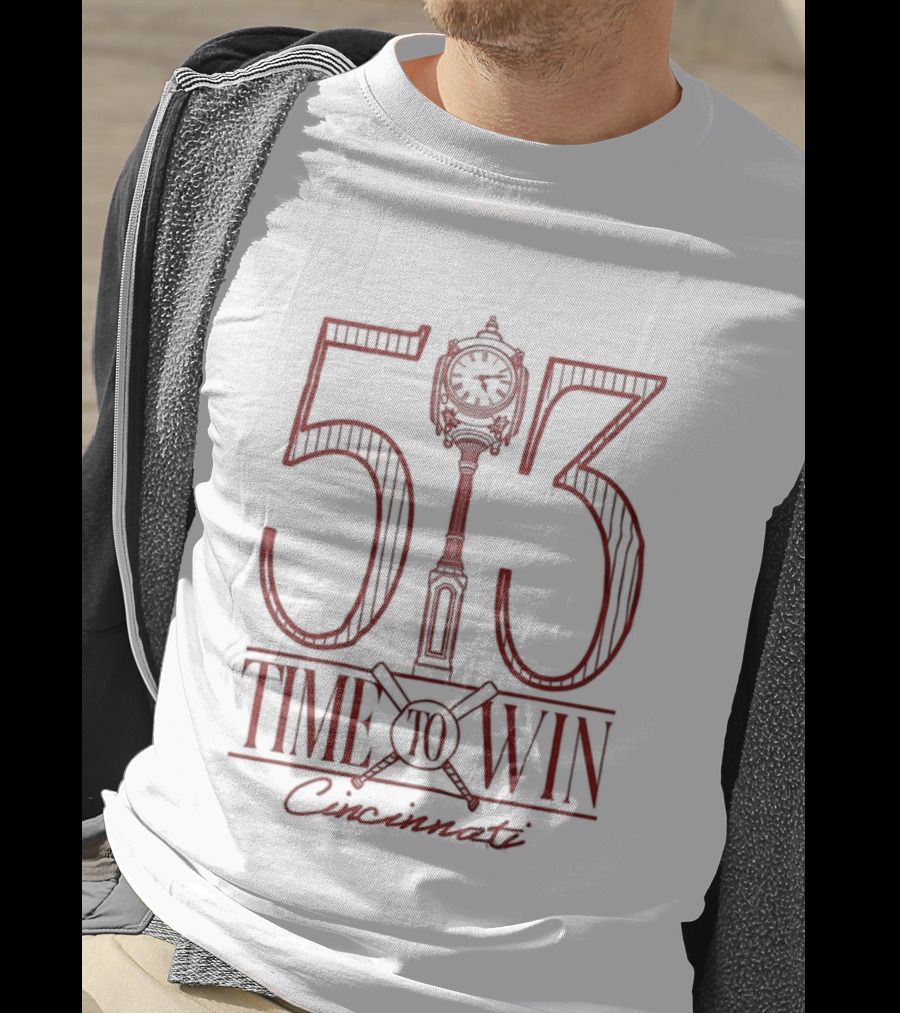 513 Time To Win Cincinnati Baseball T-Shirt