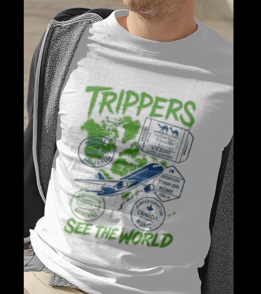 Trippers Travel Explore Adventure See The World T-Shirt
