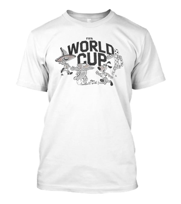 FIFA World Cup Historic Group Vintage Mascots T-Shirt