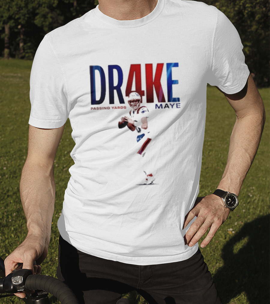 DRAKE MAYE 4K Passing Yards Football Quarterback T-Shirt