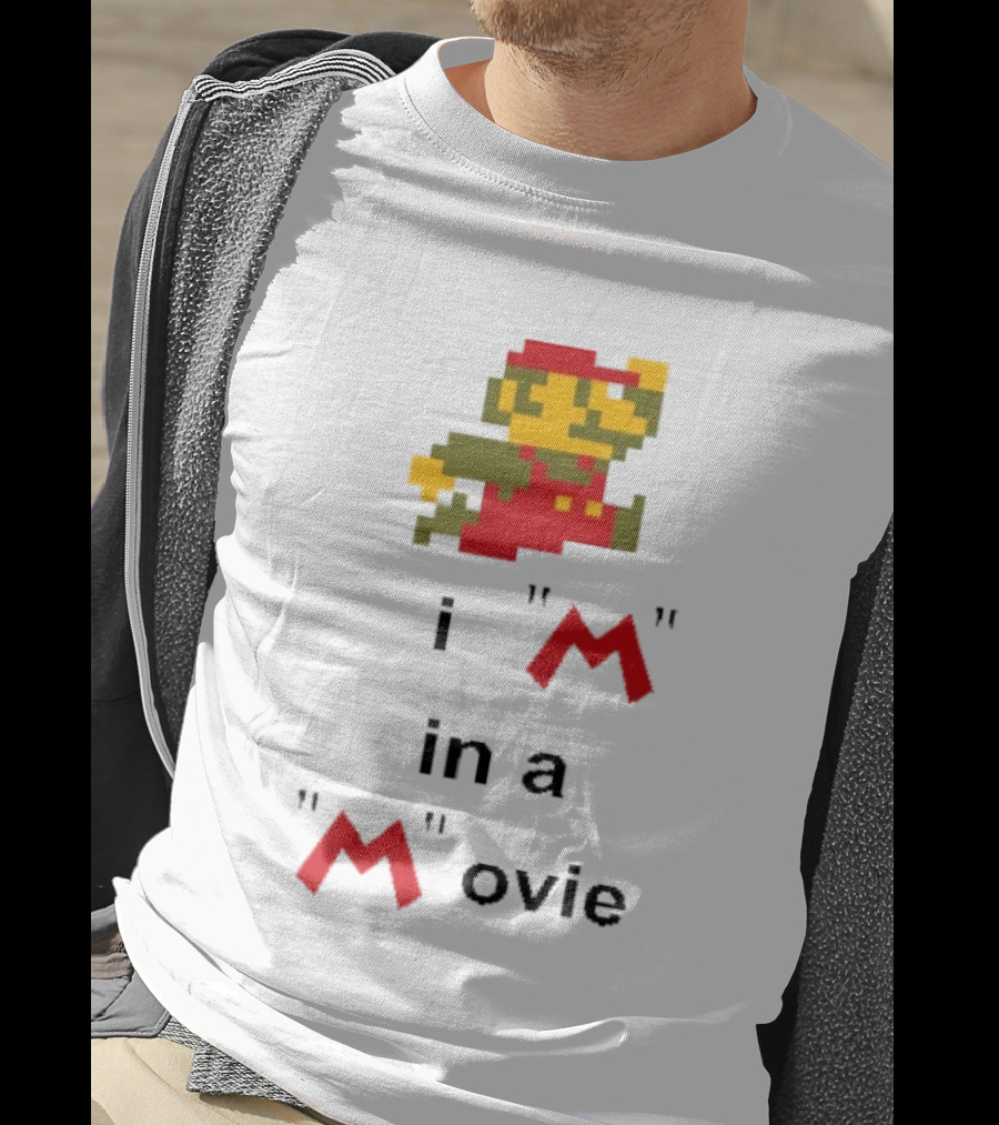 Super Mario I'm In A Pixel Art Movie T-Shirt