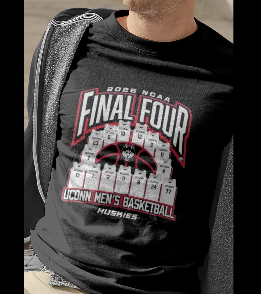 2026 NCAA Final Four UConn Men's Basketball Huskies Basketball Jerseys T-Shirt