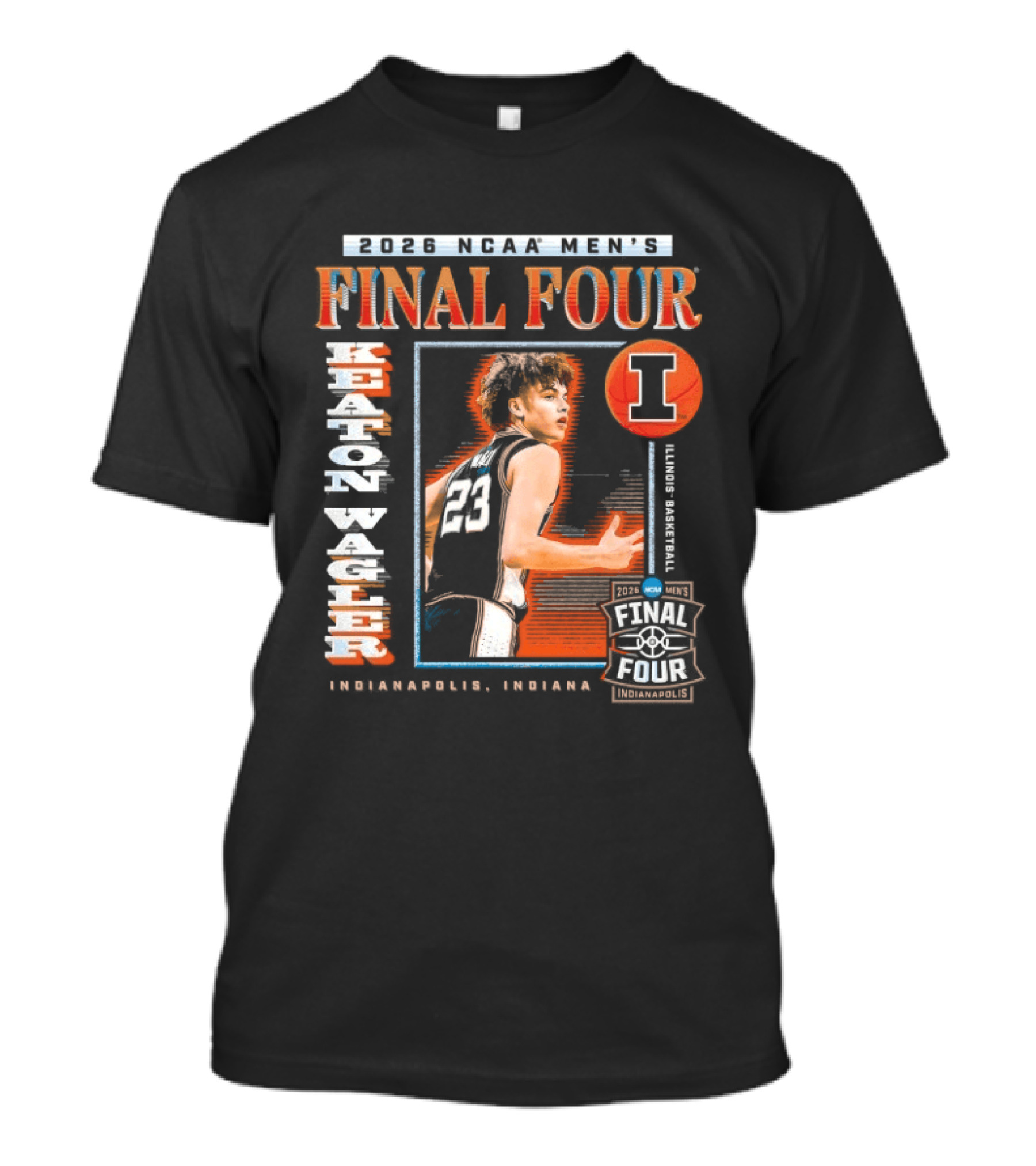 2026 NCAA Men's Final Four Keaton Wagler Indiana Basketball Indianapolis T-Shirt