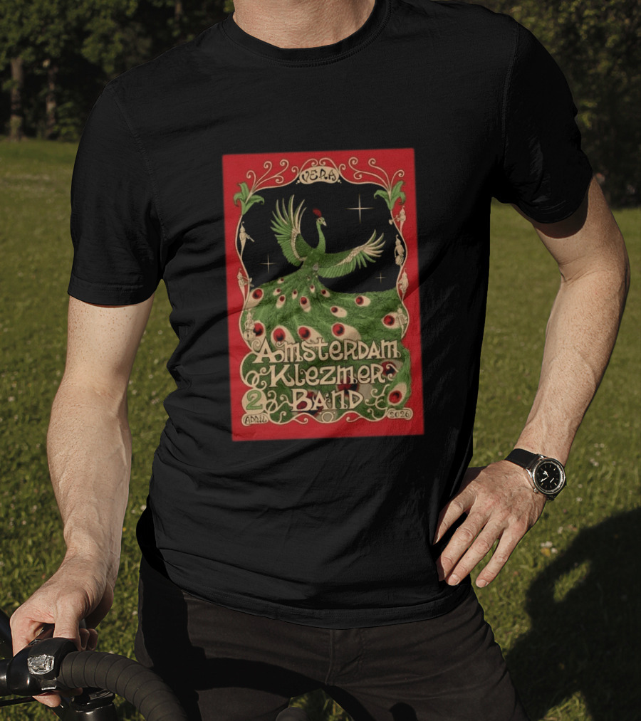 Amsterdam Klezmer Band April 2 2026 Vera Groningen NL Peafowl T-Shirt