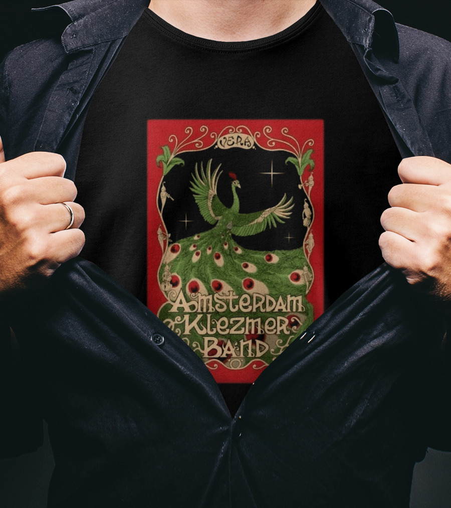 Amsterdam Klezmer Band April 2 2026 Vera Groningen NL Peafowl T-Shirt