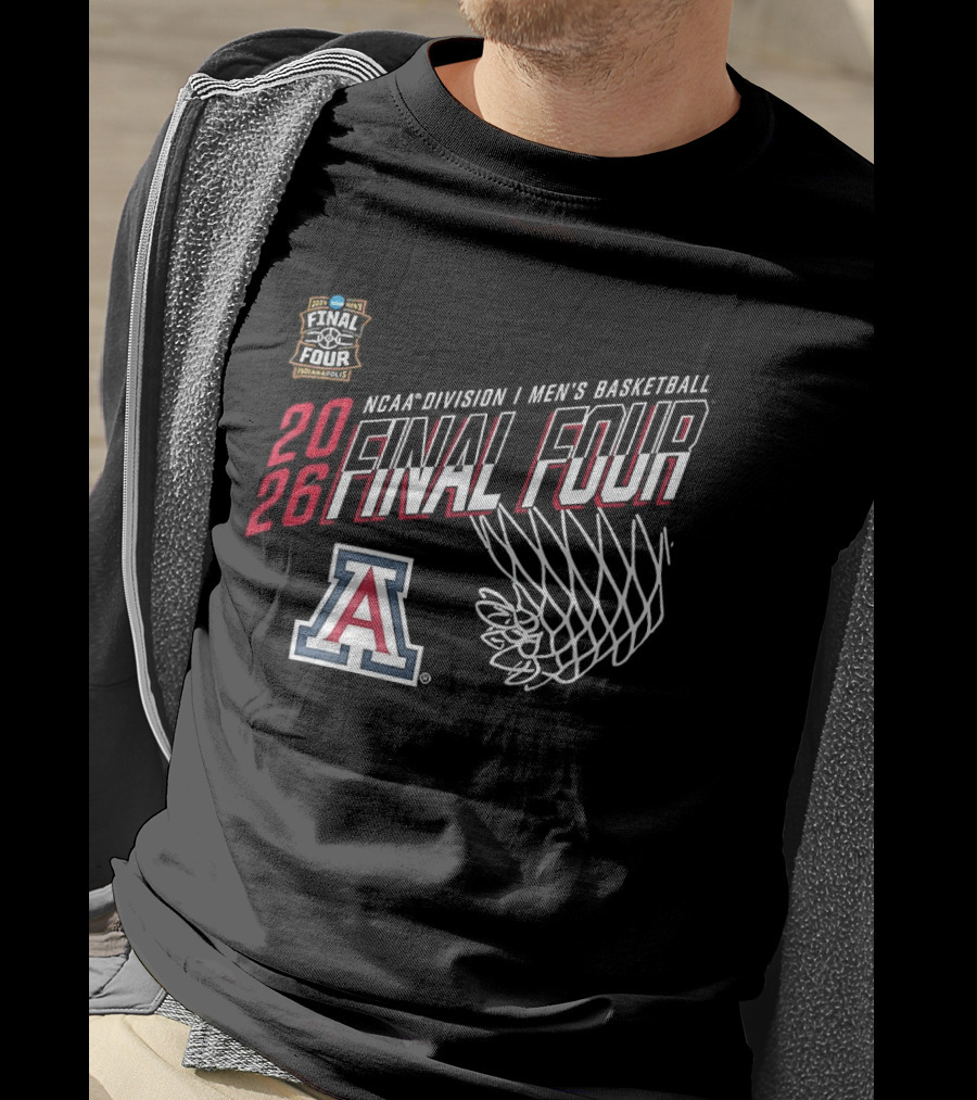 Arizona Wildcats 2026 NCAA Division I Men's Basketball Final Four Indiana T-Shirt