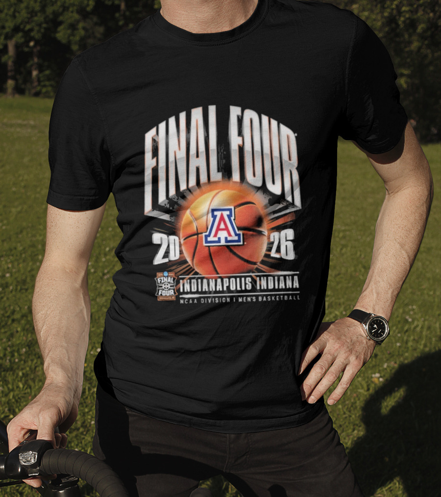 Final Four 2026 Arizona Wildcats Indianapolis NCAA Division I Men's Basketball Tournament T-Shirt