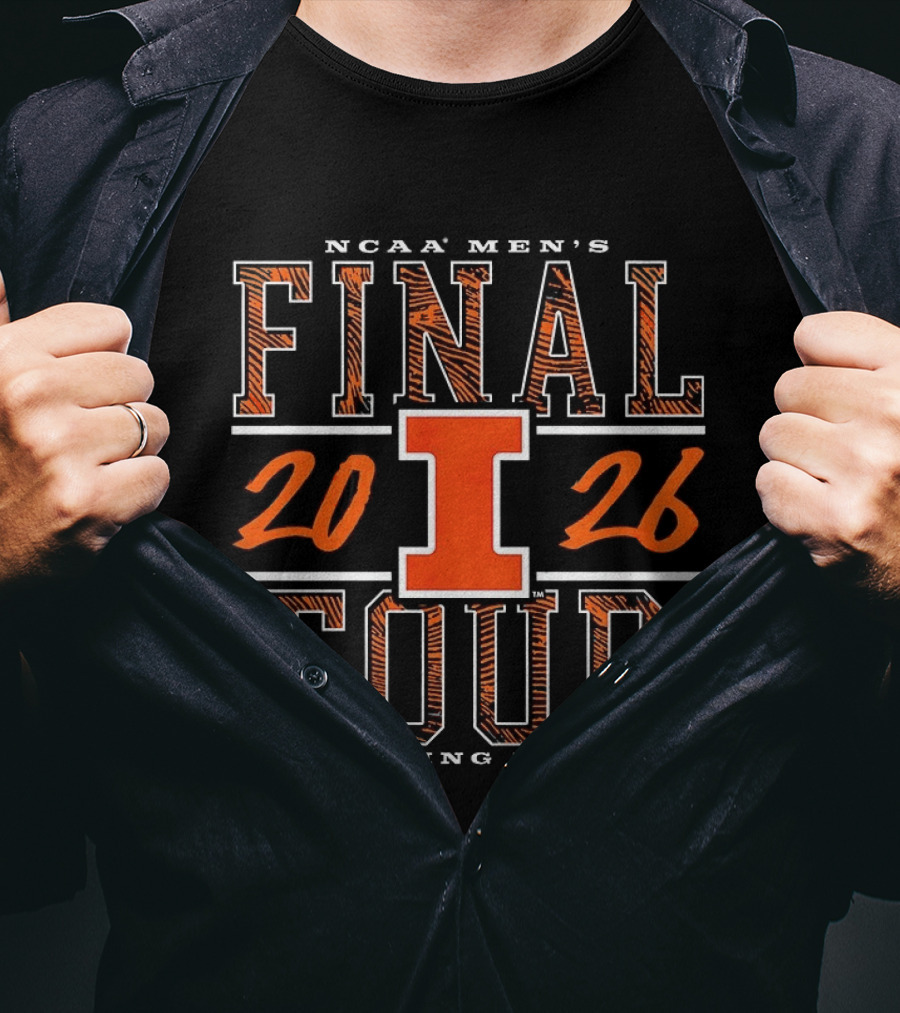 NCAA Men's Final Four 2026 Illinois Fighting Illini Basketball T-Shirt