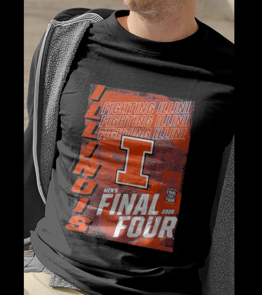 Illinois Fighting Illini Men's Final Four 2026 Basketball T-Shirt