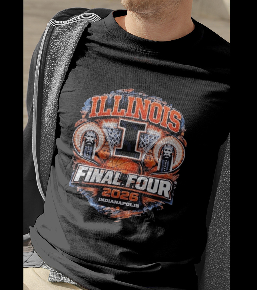 Illinois Basketball Final Four 2026 Indianapolis March Madness Illini T-Shirt