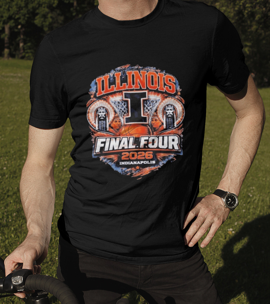 Illinois Basketball Final Four 2026 Indianapolis March Madness Illini T-Shirt
