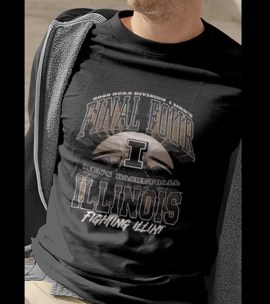 Illinois Final Four 2026 Fighting Illini Basketball Highlight T-Shirt