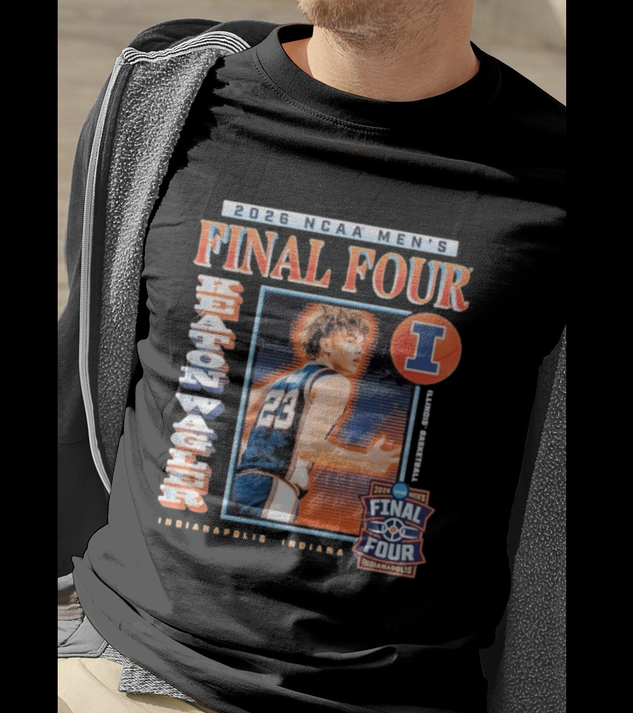 2026 NCAA Men's Final Four Keaton Wagler Illinois Basketball Indianapolis T-Shirt