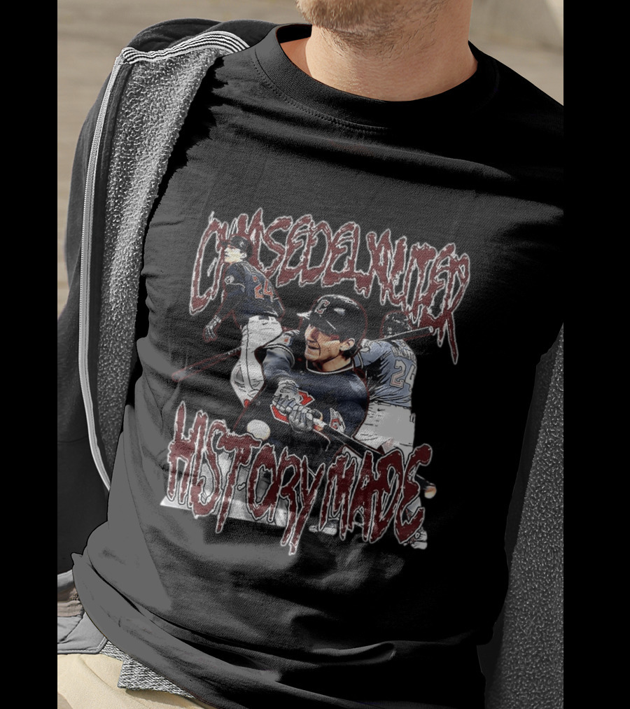 Chase Delauter History Made Cleveland Guardians Baseball Player 24 T-Shirt