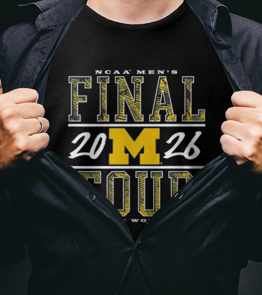NCAA Men's Final Four 2026 Michigan Wolverines T-Shirt