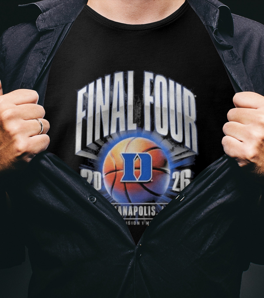 Duke Blue Devils 2026 Final Four NCAA Men's Basketball Tournament March Madness Indy T-Shirt