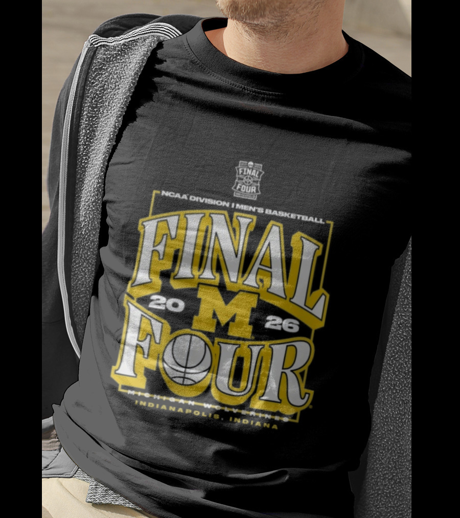 Indiana NCAA Men's Basketball Michigan Wolverines Final Four 2026 March Madness T-Shirt