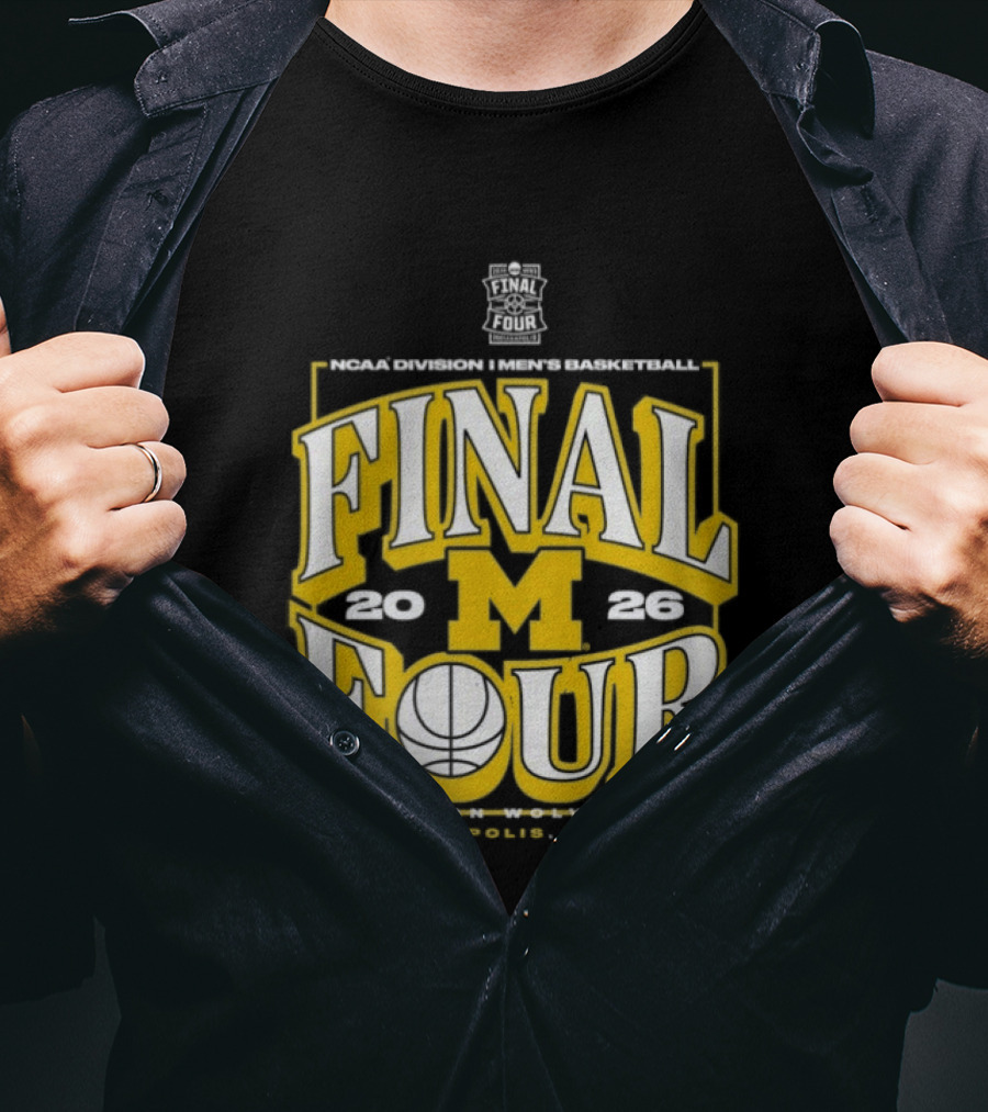 Indiana NCAA Men's Basketball Michigan Wolverines Final Four 2026 March Madness T-Shirt