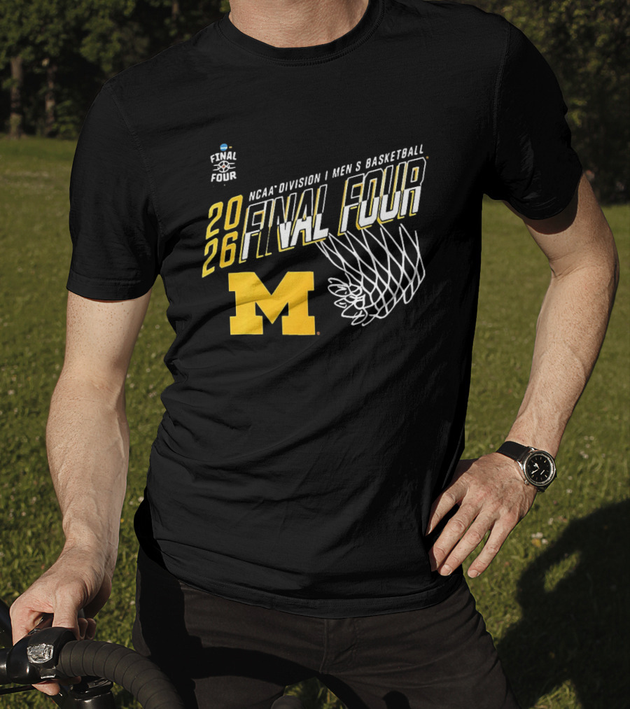NCAA Division I Men's Basketball 2026 Final Four Michigan Wolverines T-Shirt