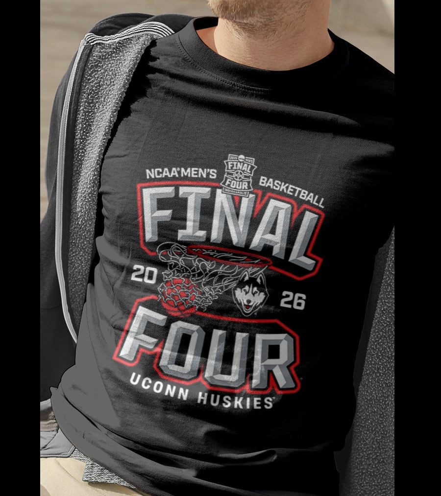 NCAA Men's Basketball Final Four 2026 UConn Huskies Nets T-Shirt