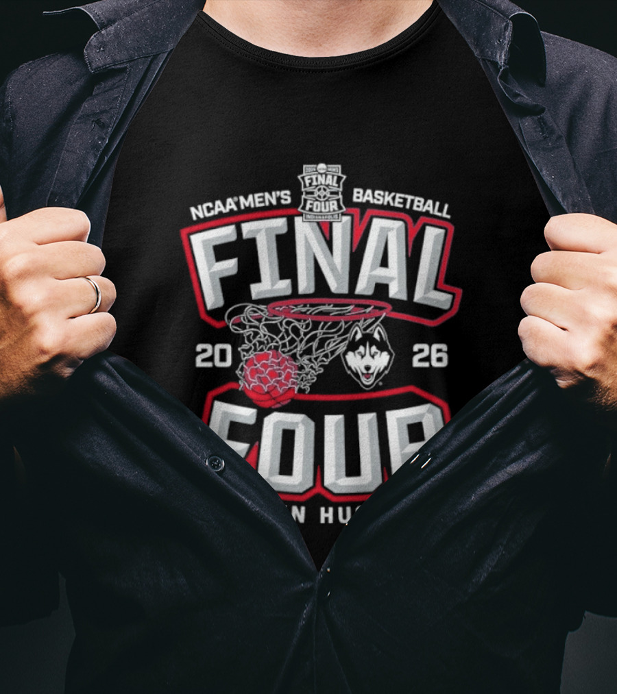 NCAA Men's Basketball Final Four 2026 UConn Huskies T-Shirt