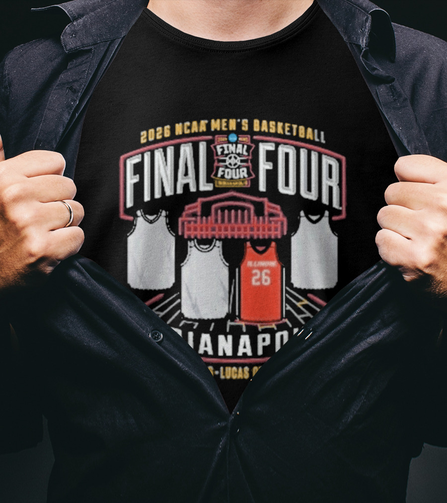 2026 Illini Men's Basketball Final Four Lucas Oil Stadium Indiana April 4 6 T-Shirt