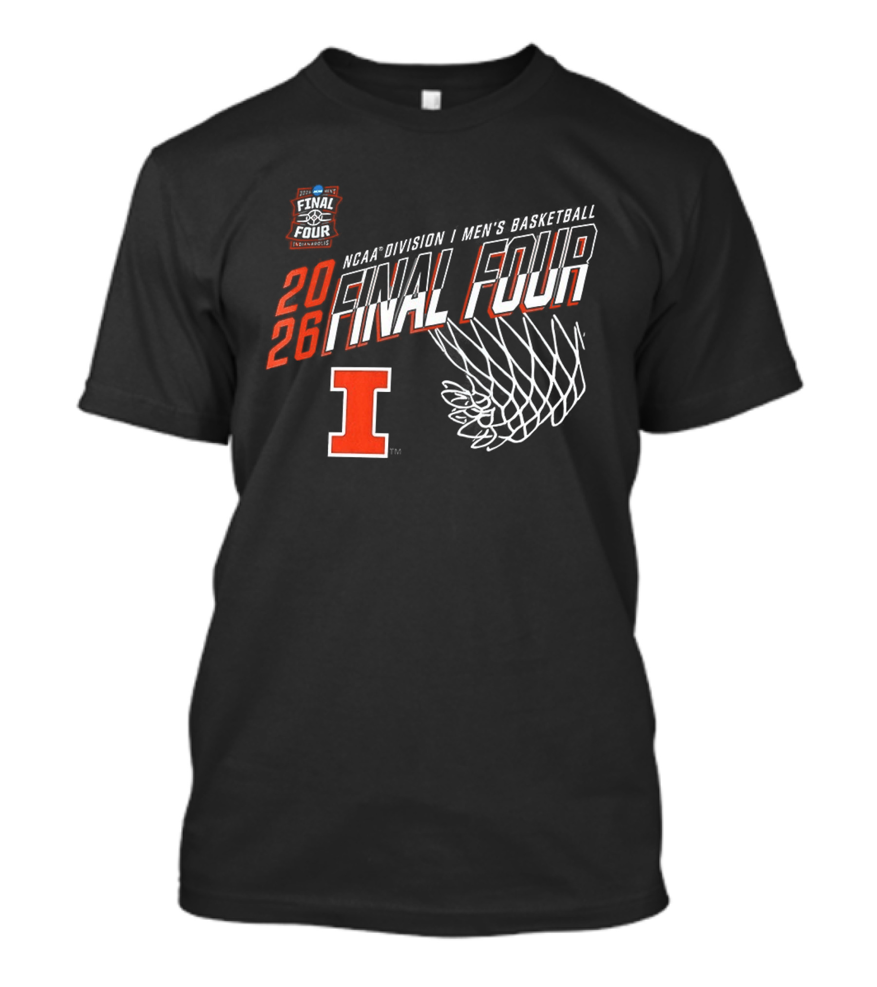 2026 Illinois Fighting Illini NCAA Men's Basketball Final Four March Madness Minneapolis Indianapolis Louisville Denver T-Shirt