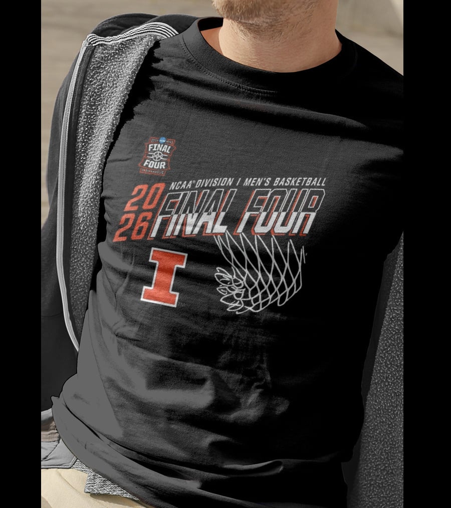 2026 Illinois Fighting Illini NCAA Men's Basketball Final Four March Madness Minneapolis Indianapolis Louisville Denver T-Shirt