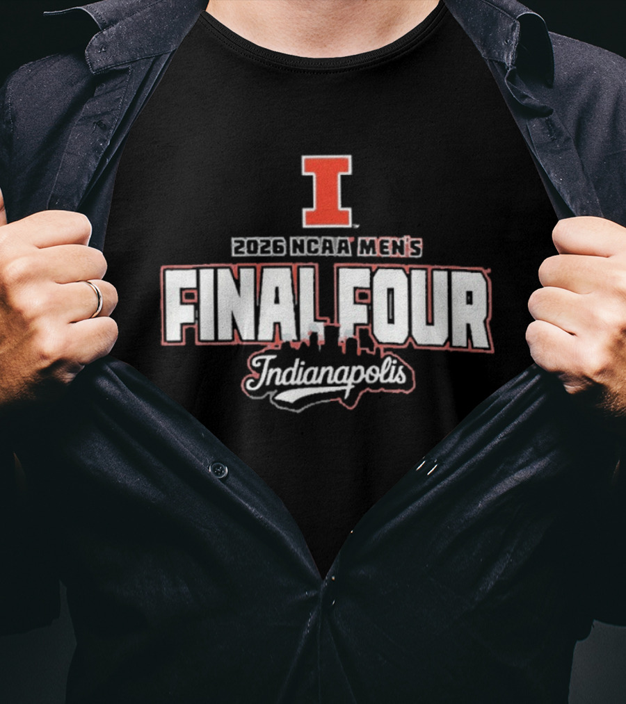 Illinois Fighting Illini 2026 NCAA Men's Final Four Indianapolis T-Shirt