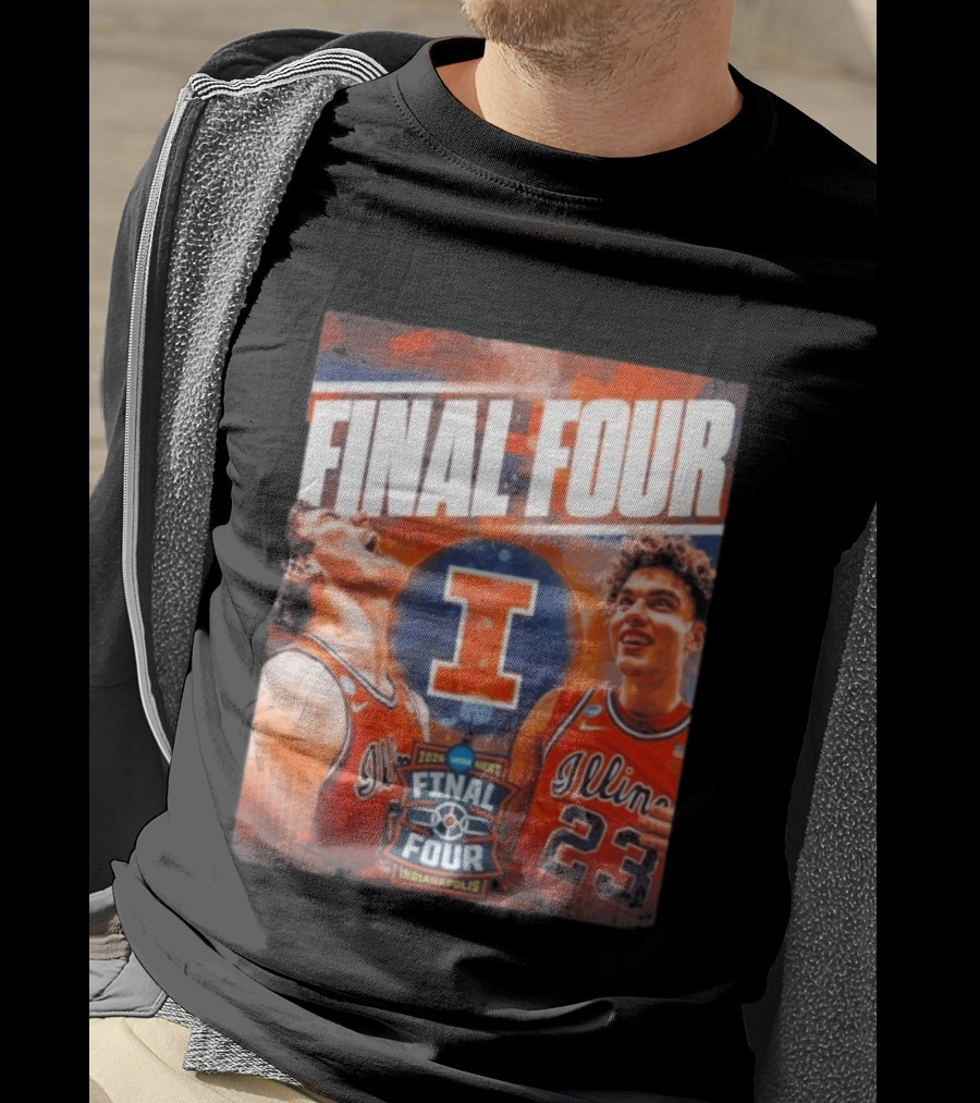 Final Four 2026 Illinois Fighting Illini Indianapolis NCAA Mens Basketball T-Shirt