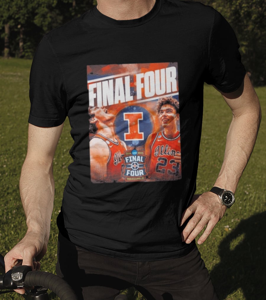 Final Four 2026 Illinois Fighting Illini Indianapolis NCAA Mens Basketball T-Shirt