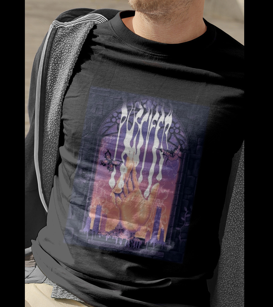Puscifer Atlanta Georgia 2026 Concert With Hand Symbol And Butterflies At Coca Cola Roxy On March 28 2026 T-Shirt